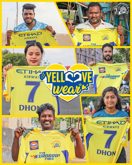 Etihad Airways is official sponsor of Chennai Super Kings