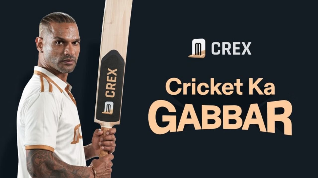 Shikhar Dhawan Joins Forces with CREX in ‘Cricket ka Gabbar’ Campaign